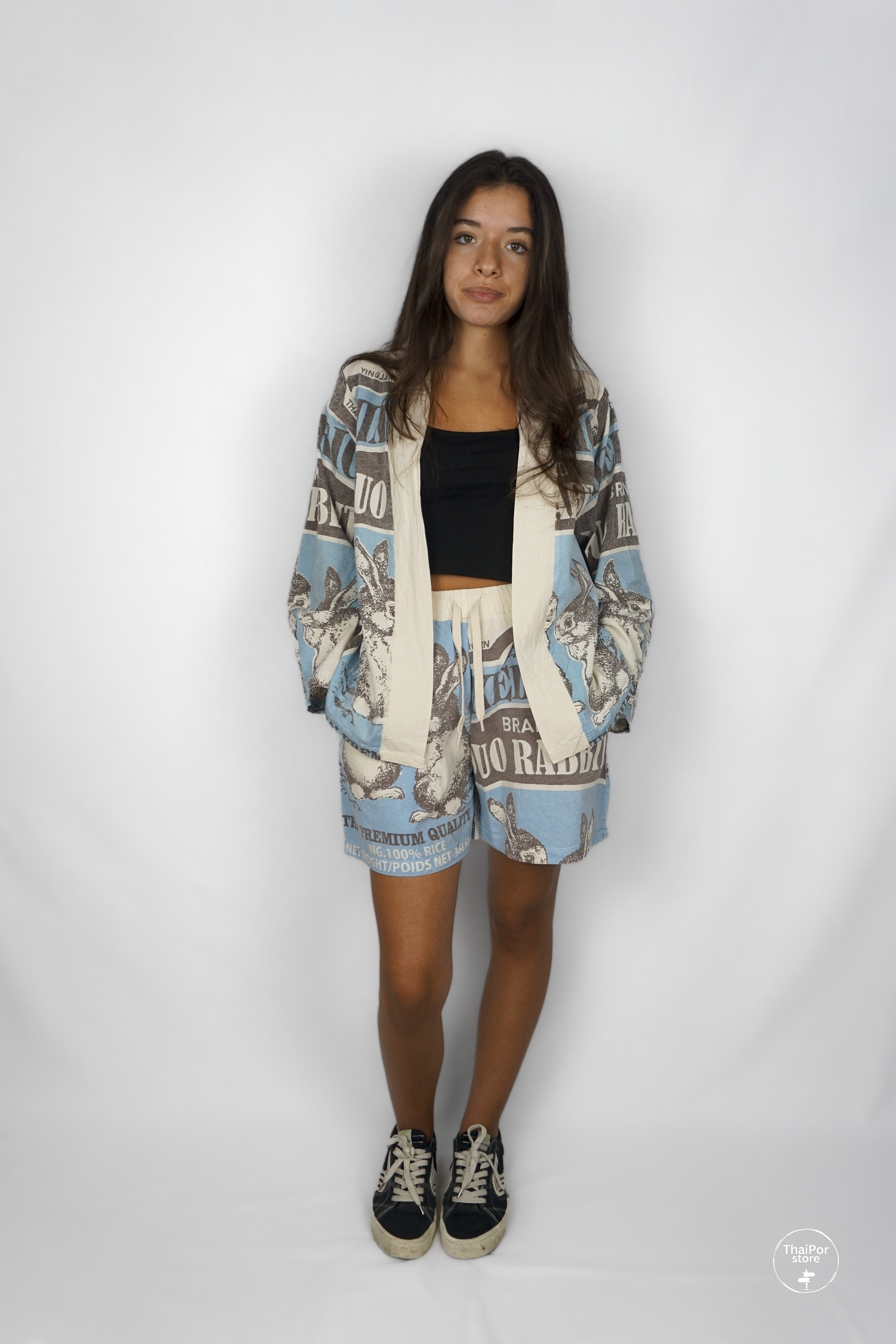 Duo Rabbit Short Kimono – ThaiPor Store