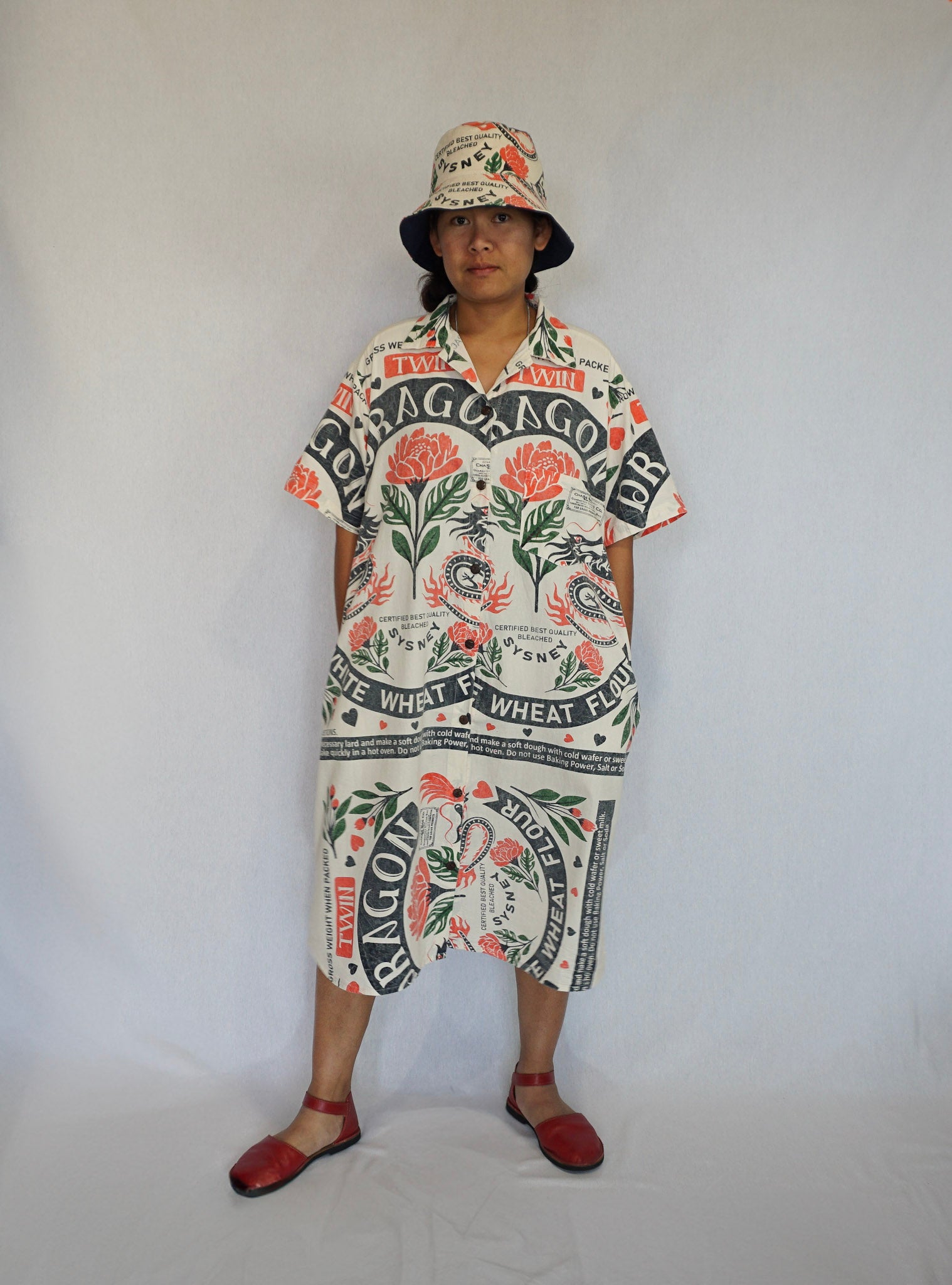 Botões de vestido de dragão gémeo