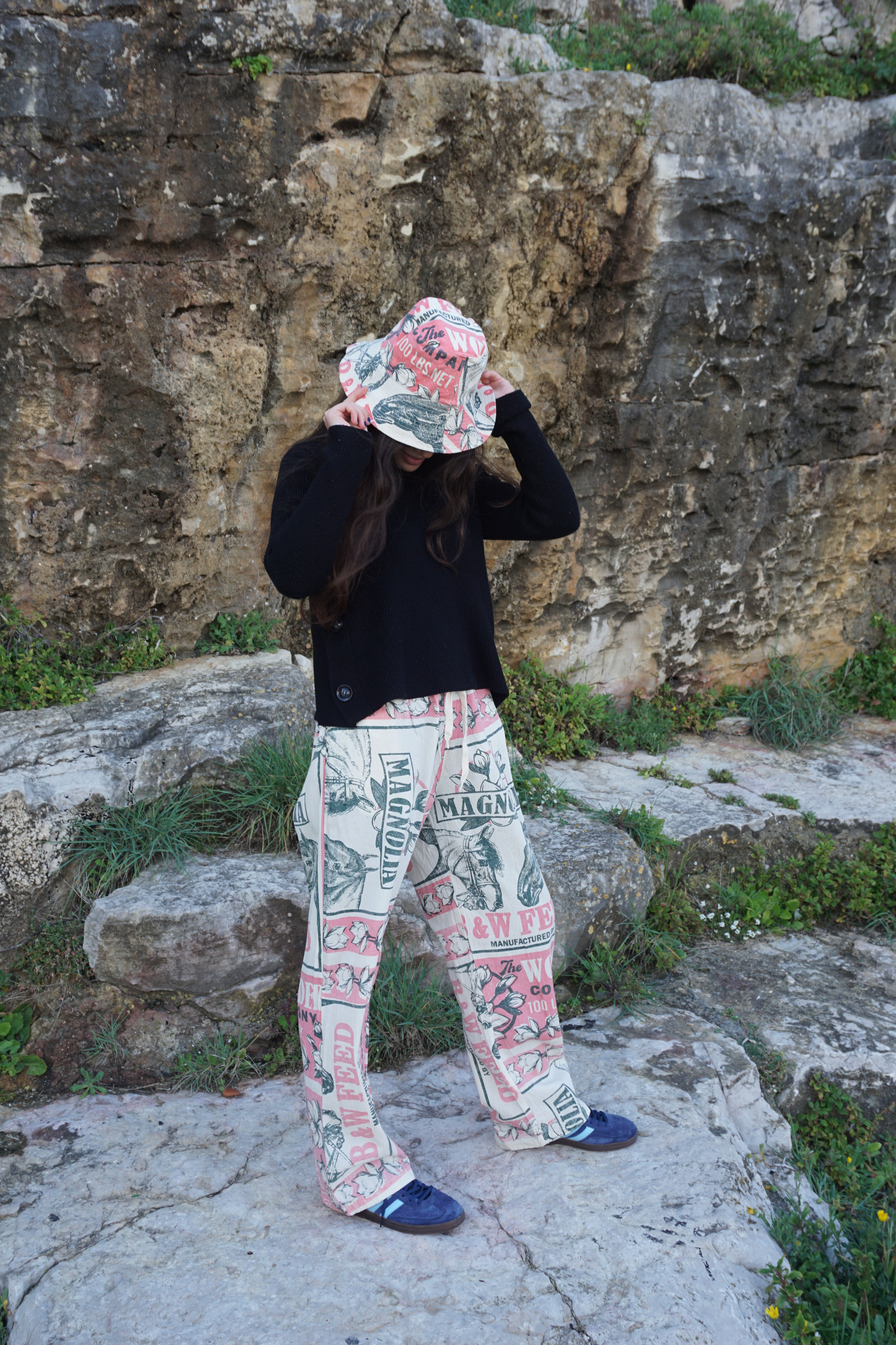 Calças direitas Magnolia