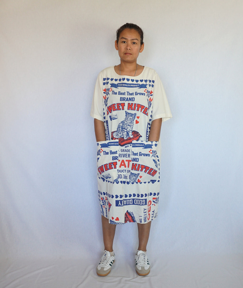 Vestido de manga curta Sweet Kitten