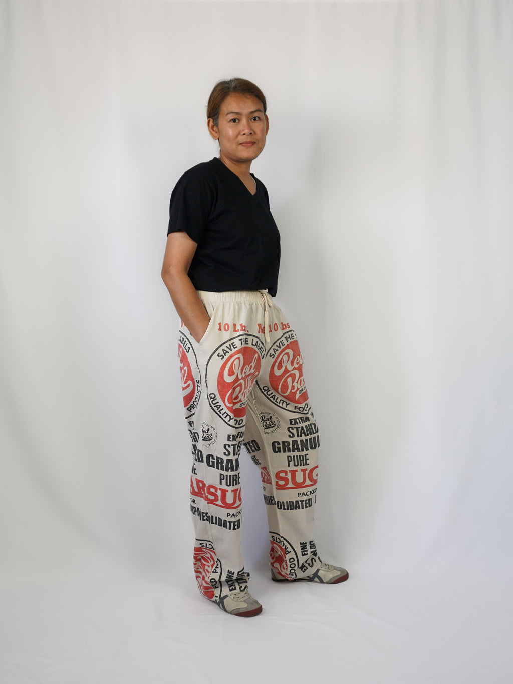 Red Ball Straight Pants