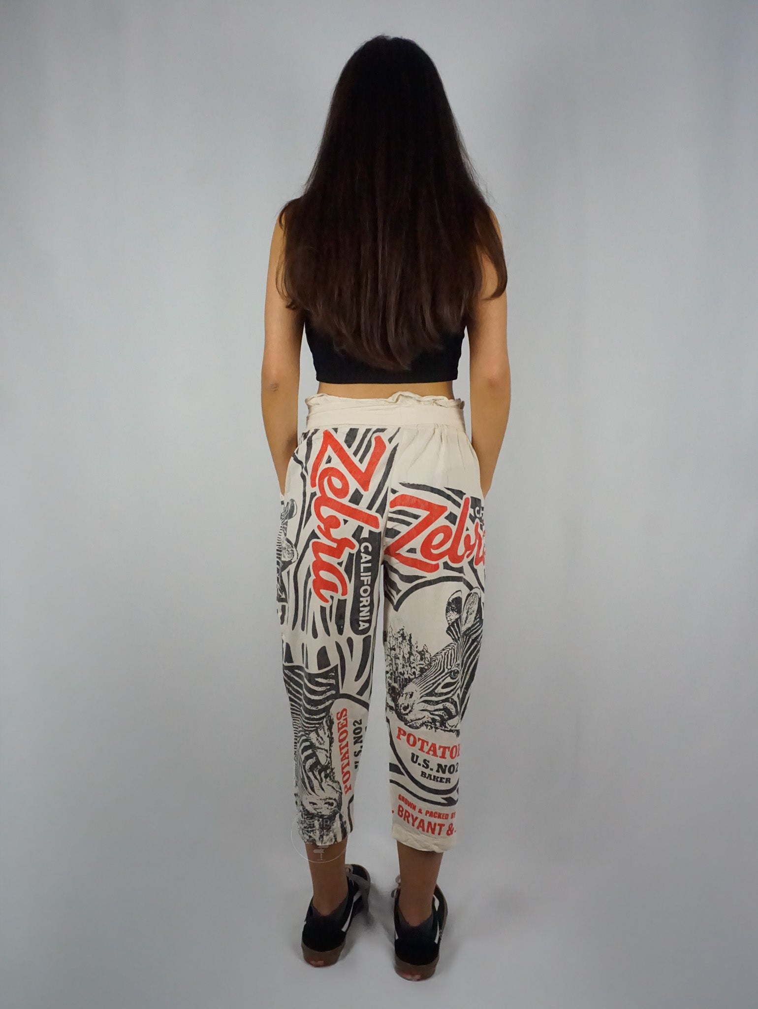 Zebra Paperbag Pants