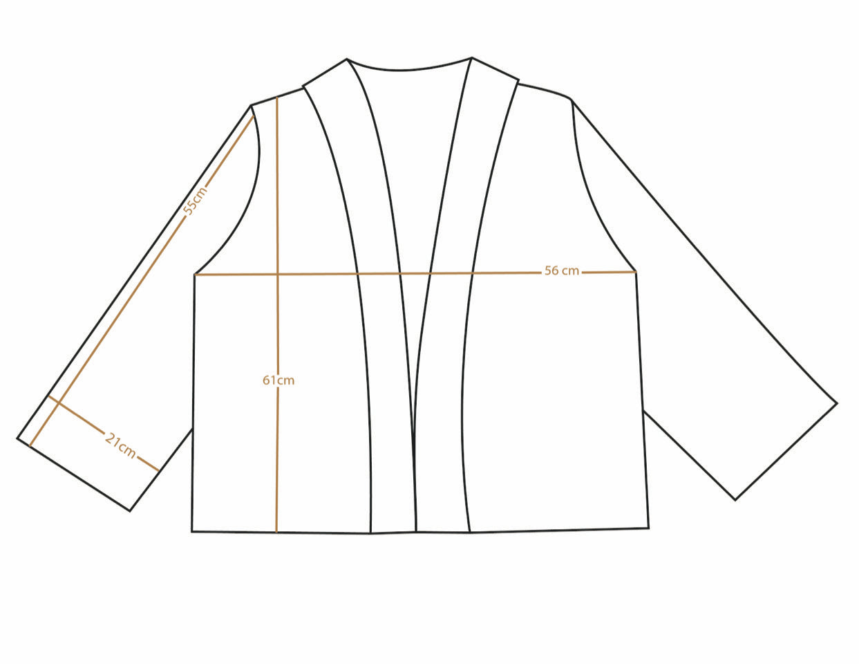 Kimono curto impecável