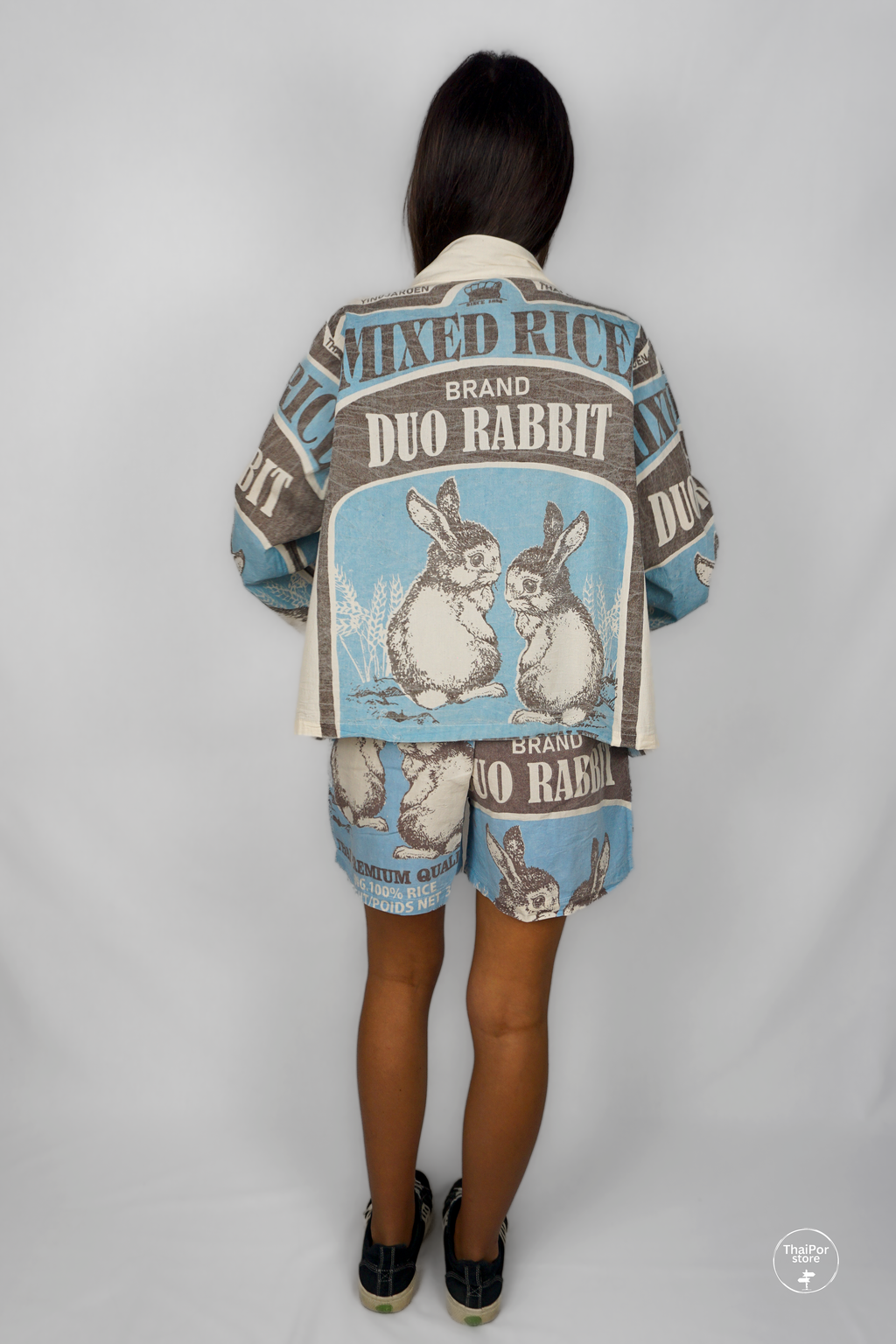 Duo Rabbit Short Kimono