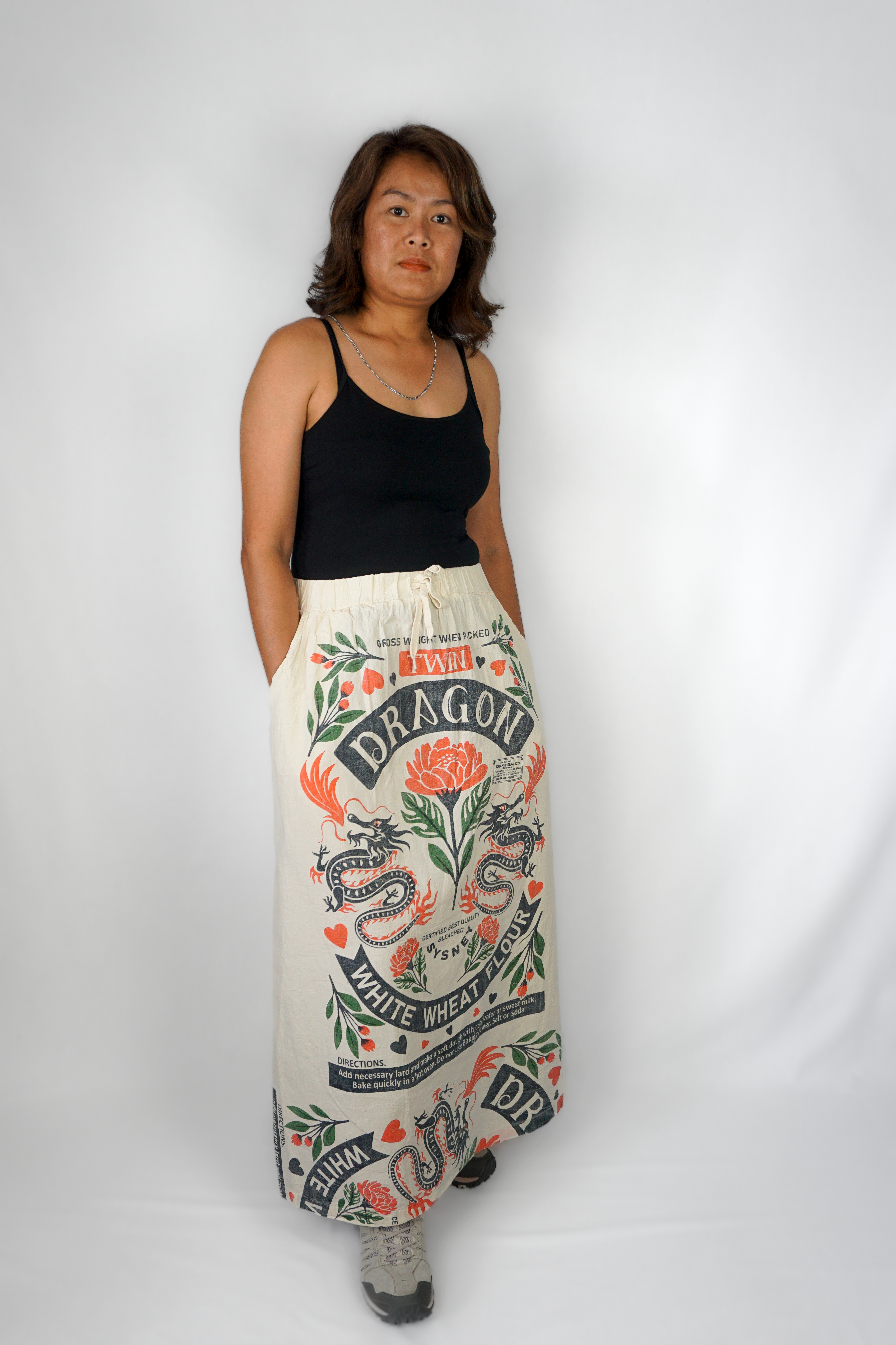 Twin Dragon Long Skirt