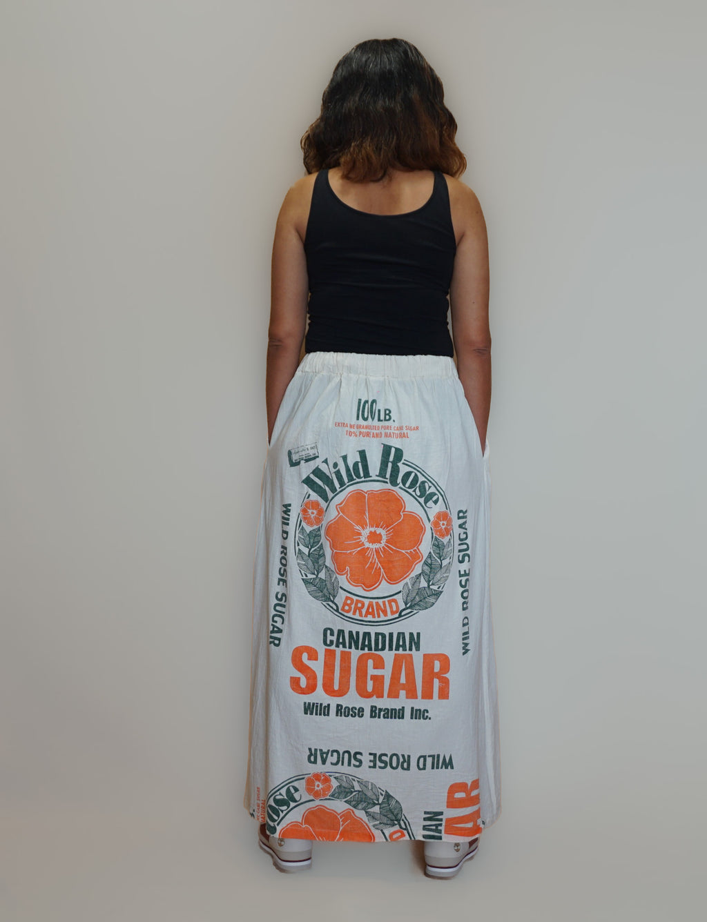 Saia comprida Rosa Selvagem